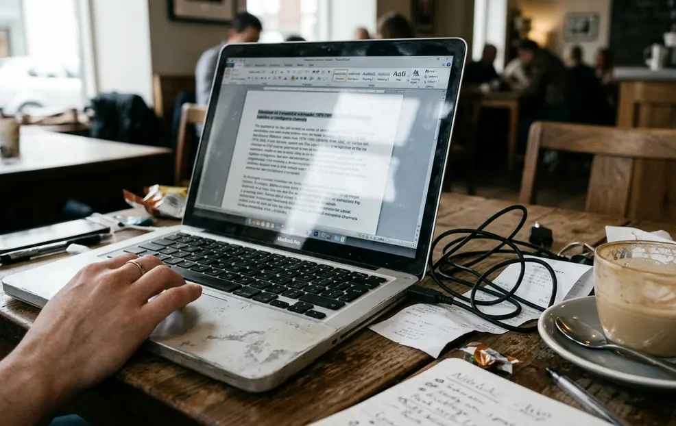 Coffee shop working environment